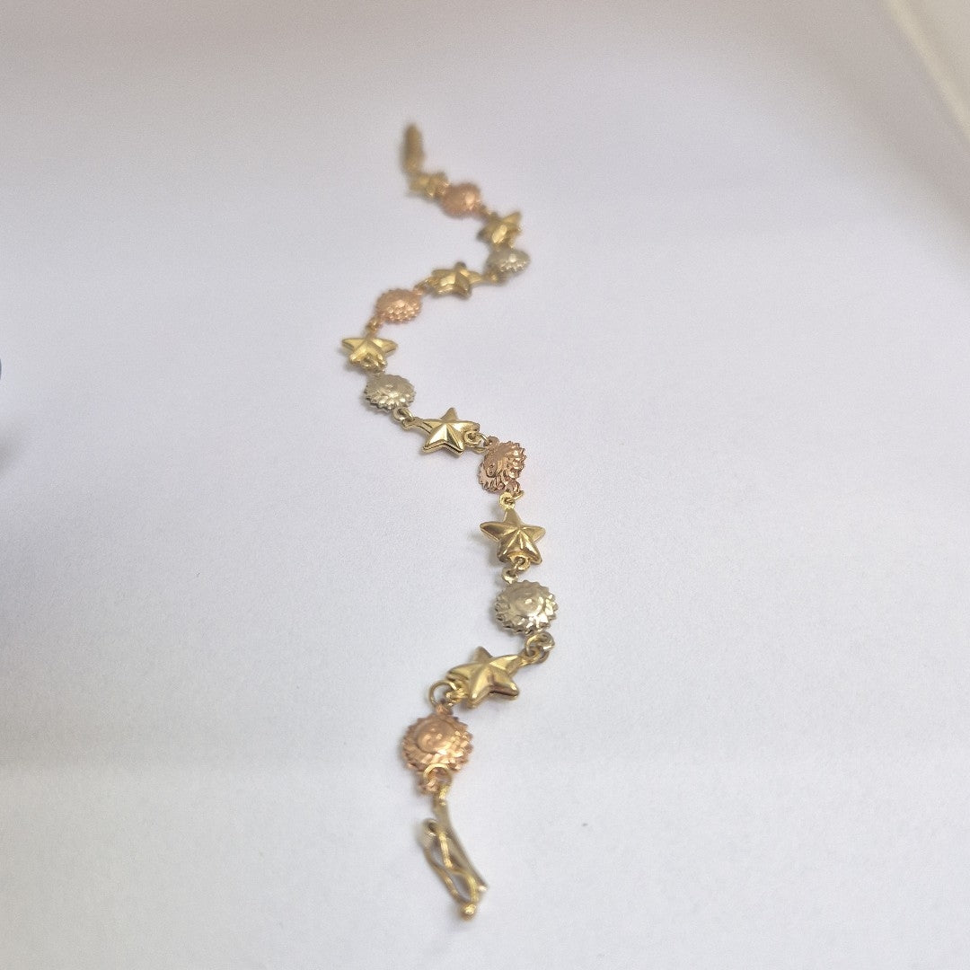 PULSERA ORO,ORO COMBINADO 14 K 6,20 GRMS (SEMINUEVO)