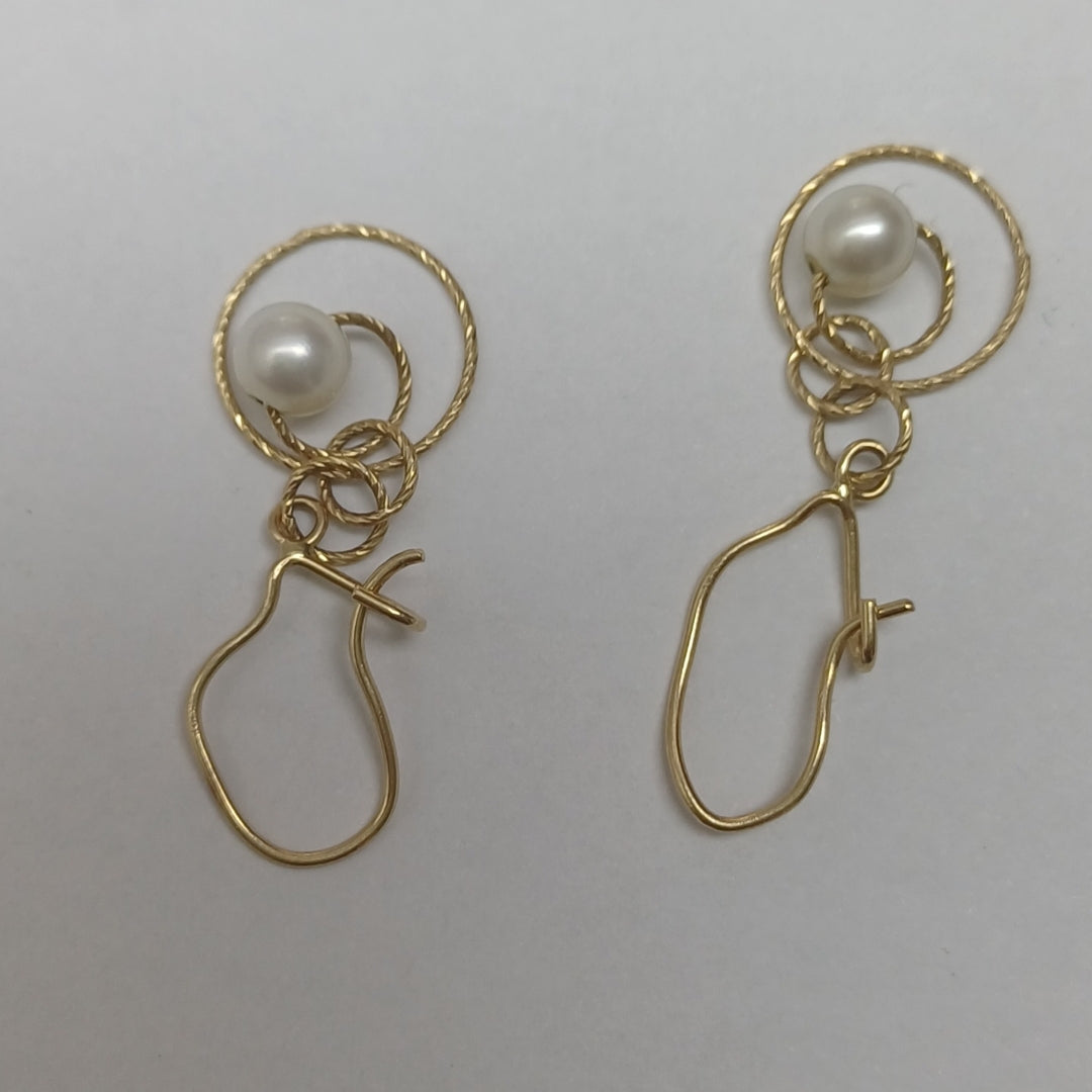 ARETES PAR ORO 10 K 1.3 GRMS (SEMINUEVO)
