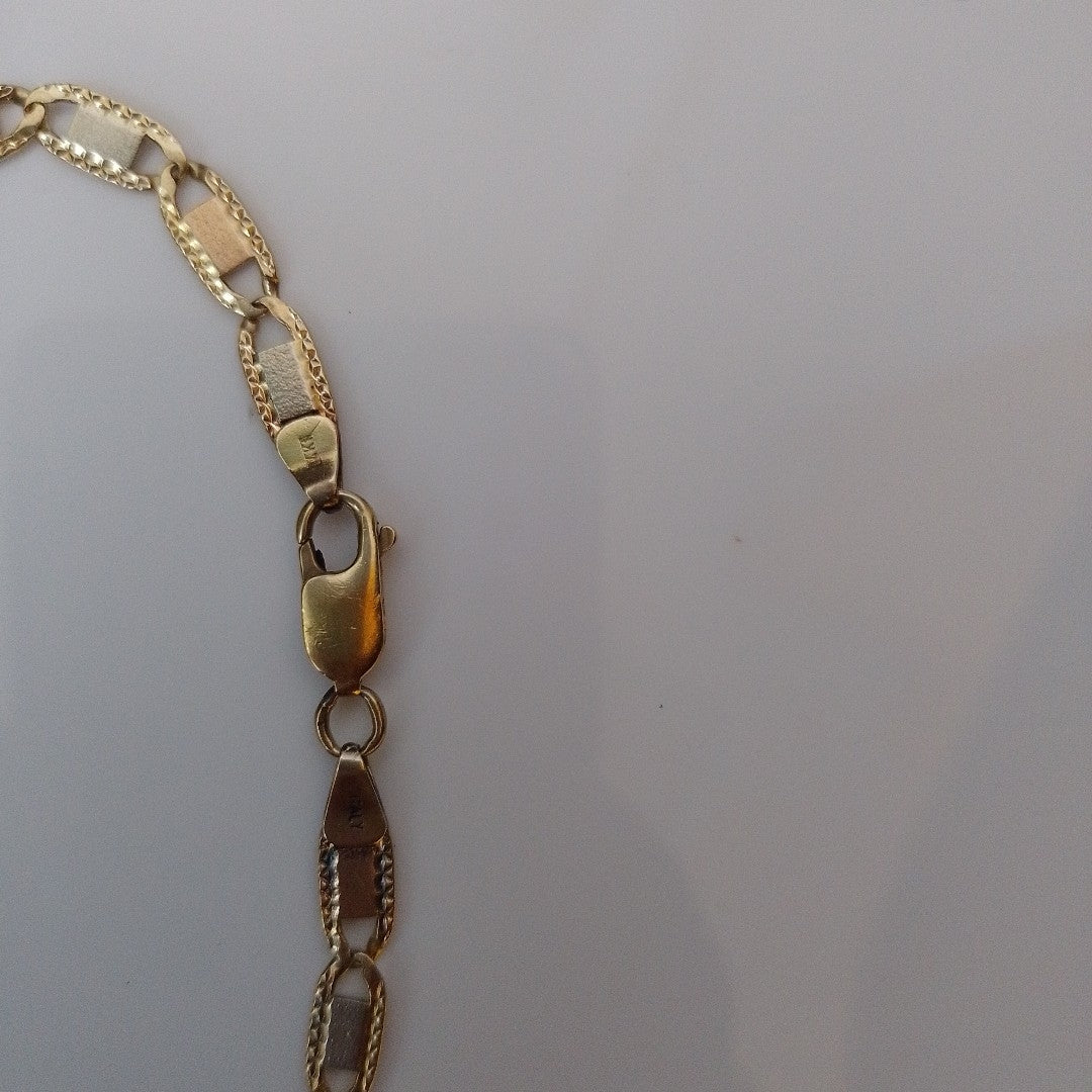 PULSERA ORO, ORO COMBINADO 14 K 8.7 GRMS (SEMINUEVO)