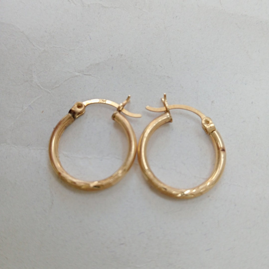 ARRACADAS PAR ORO 14 K 1,30 GRMS (SEMINUEVO)