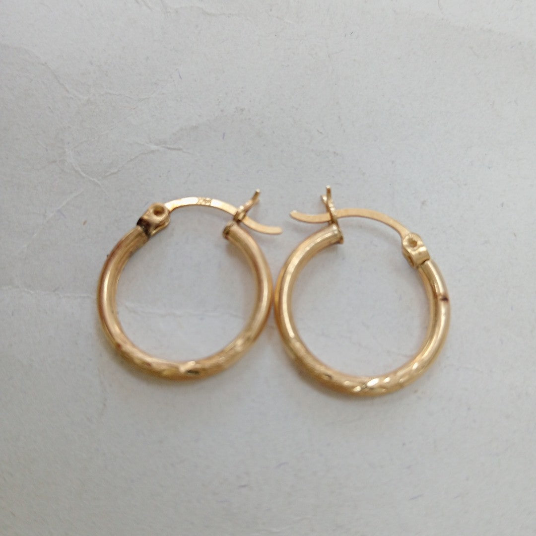 ARRACADAS PAR ORO 14 K 1,30 GRMS (SEMINUEVO)