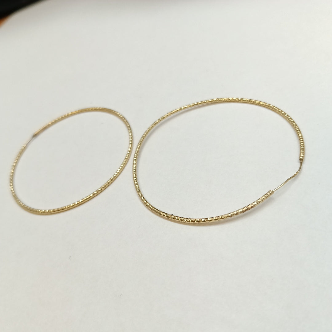 ARRACADAS PAR ORO 14 K 1.9 GRMS (SEMINUEVO)