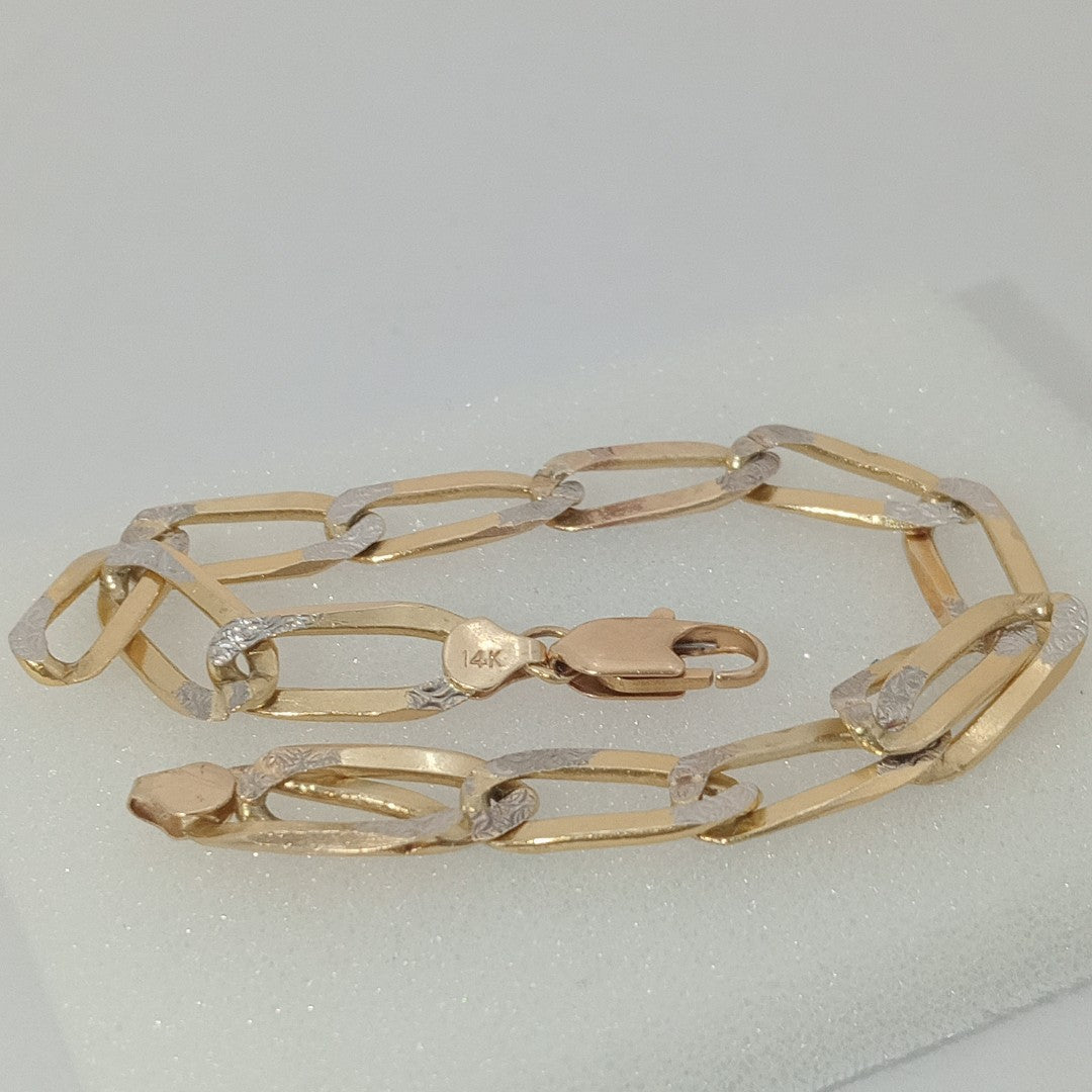 PULSERA ORO,RODIADO 14 K 12,30 GRMS (SEMINUEVO)