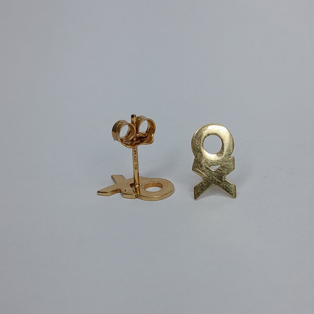 10247ARE01100B885 FRD15 ARETES ORO 14K 1.2GRS (NUEVO)