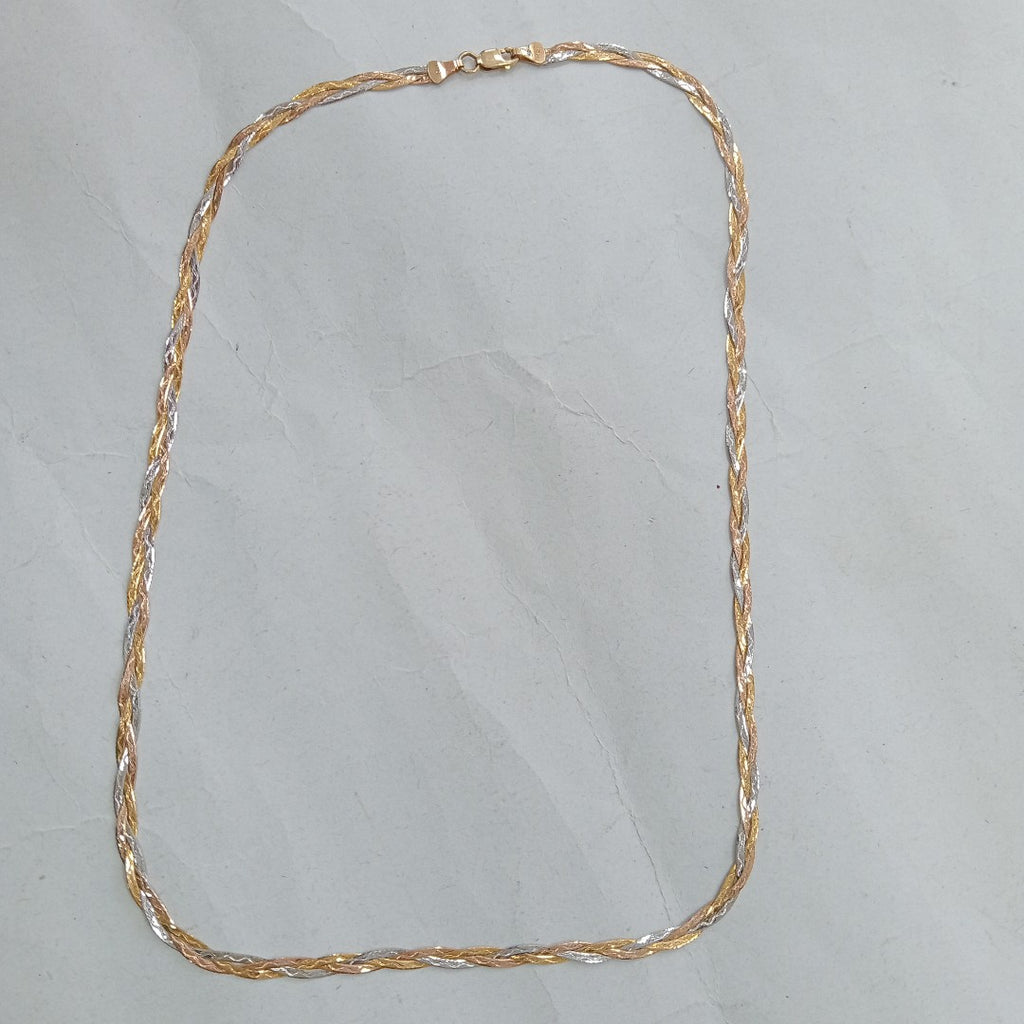 CADENA ORO COMBINADO 14 K 4,10 GRMS (SEMINUEVO)