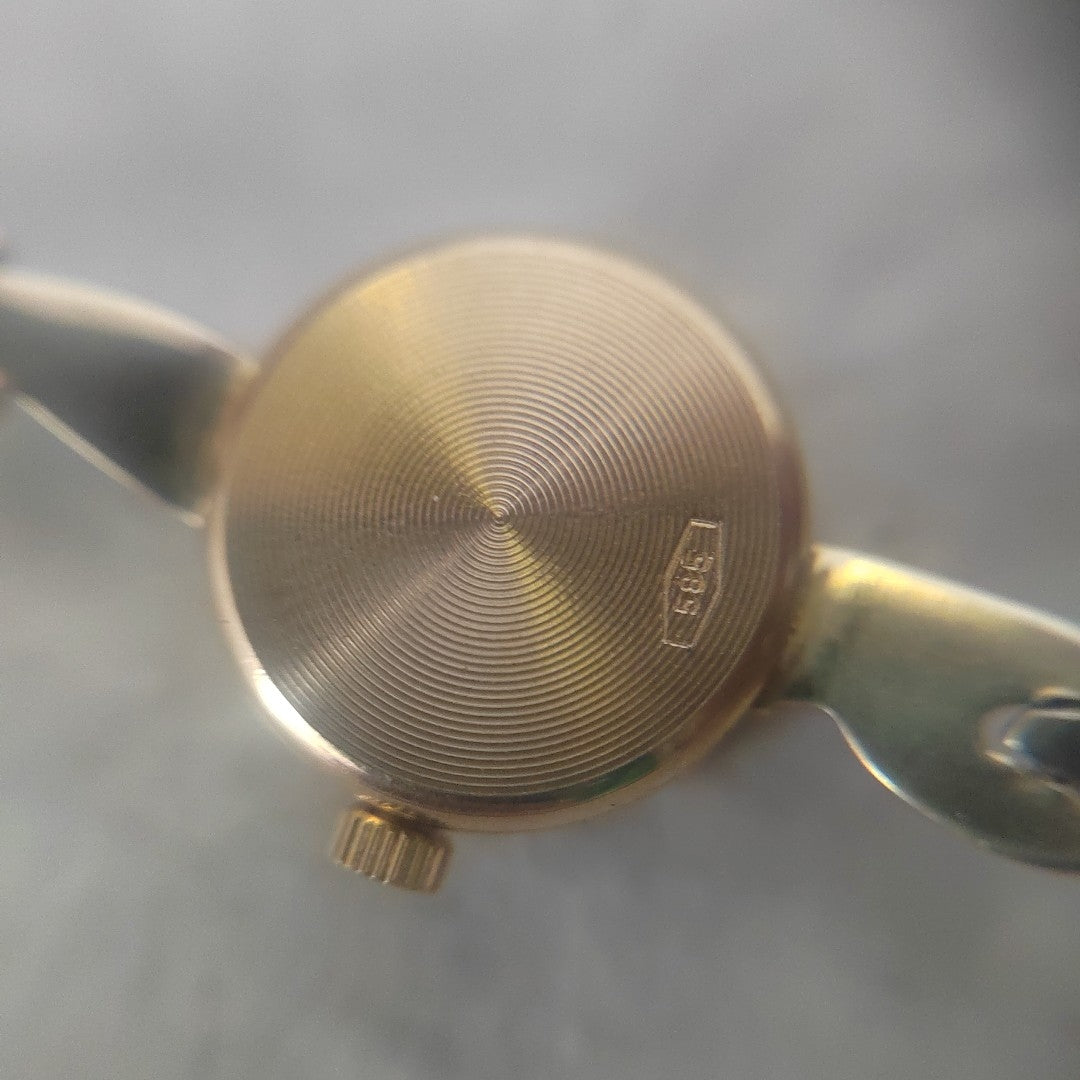 RELOJ CAJA Y PULSO ORO ORO 14 K 13,70 GRMS (SEMINUEVO)