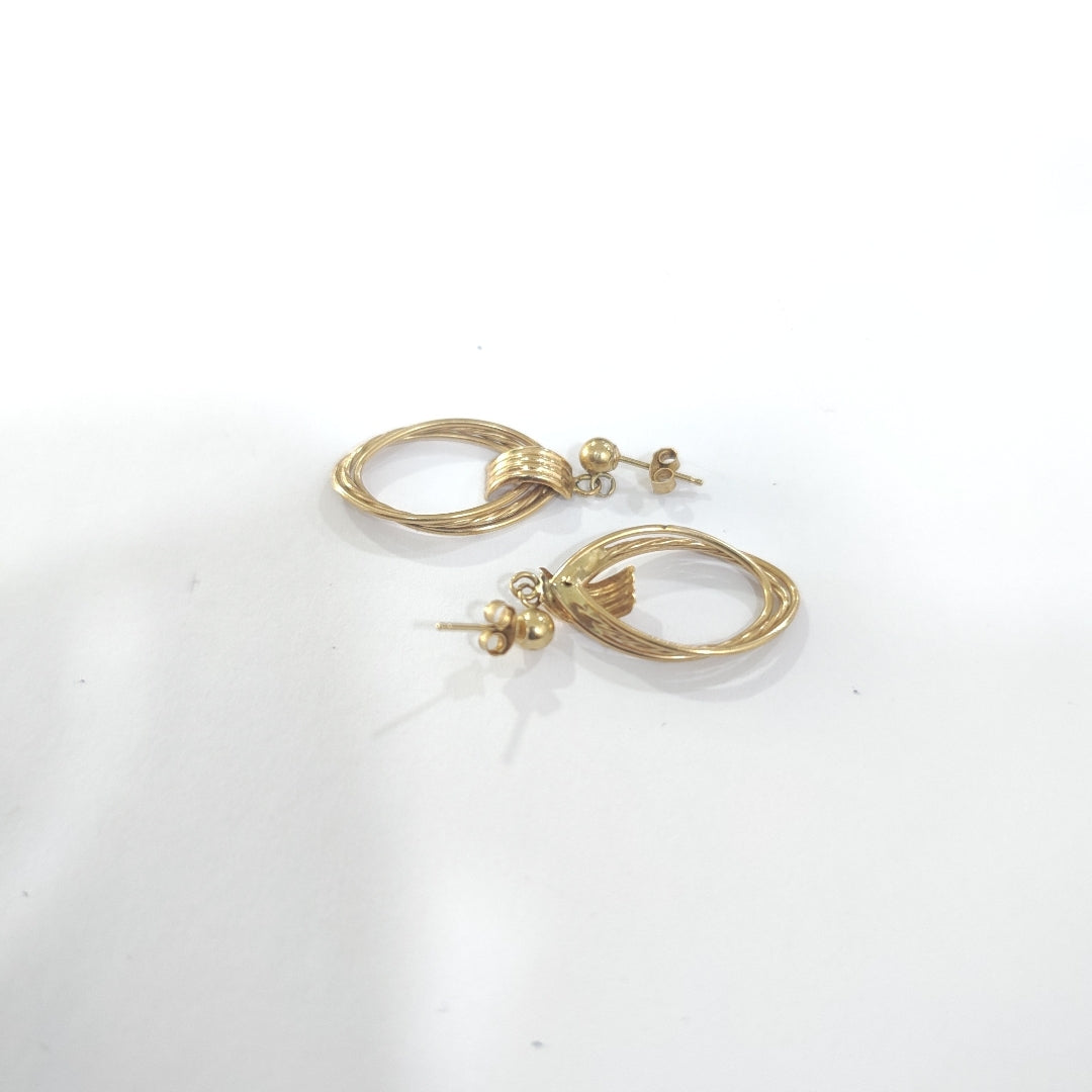 BROQUELES PAR ORO 14 K 2 GRMS (SEMINUEVO)