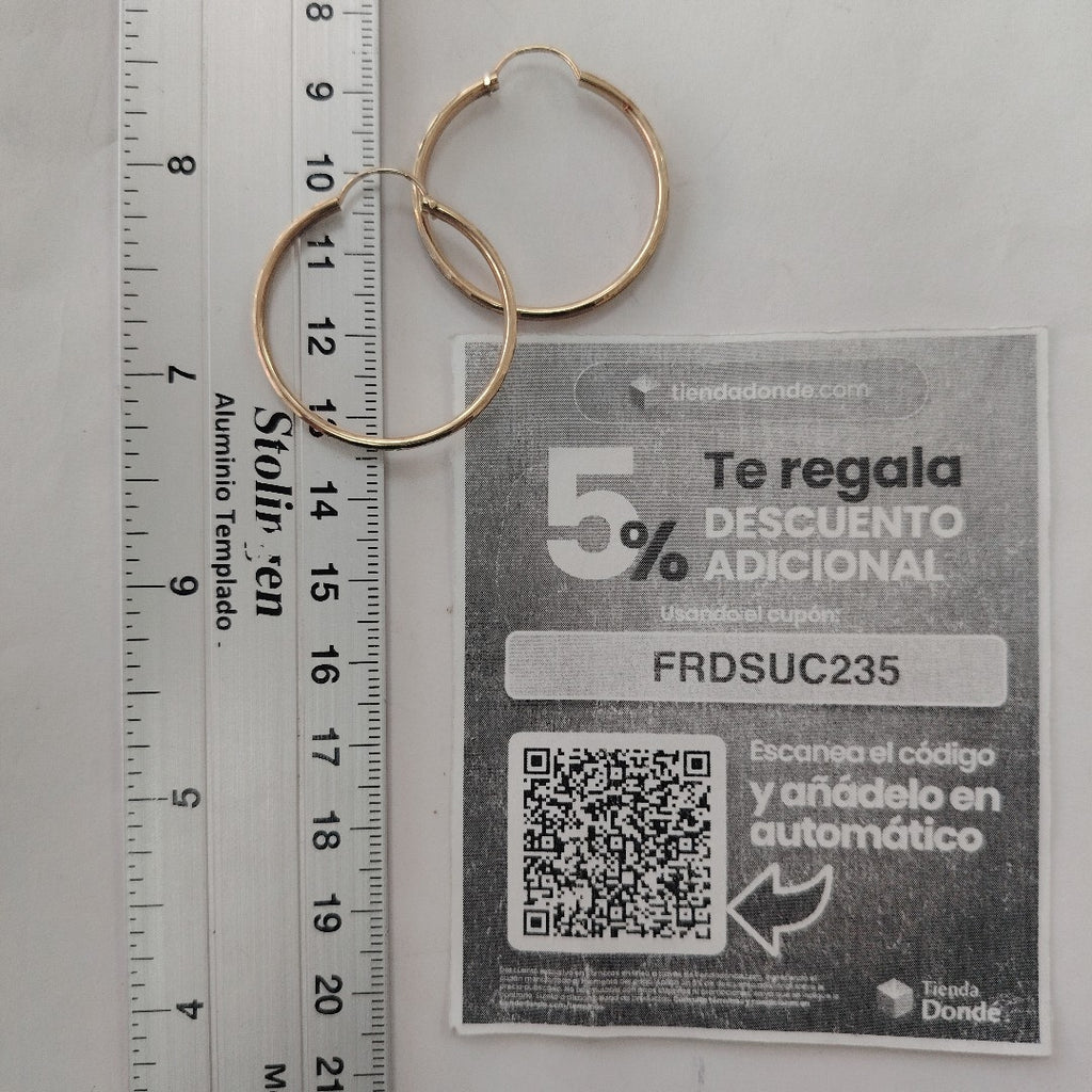 ARRACADAS PAR ORO 10 K 2.9 GRMS (SEMINUEVO)