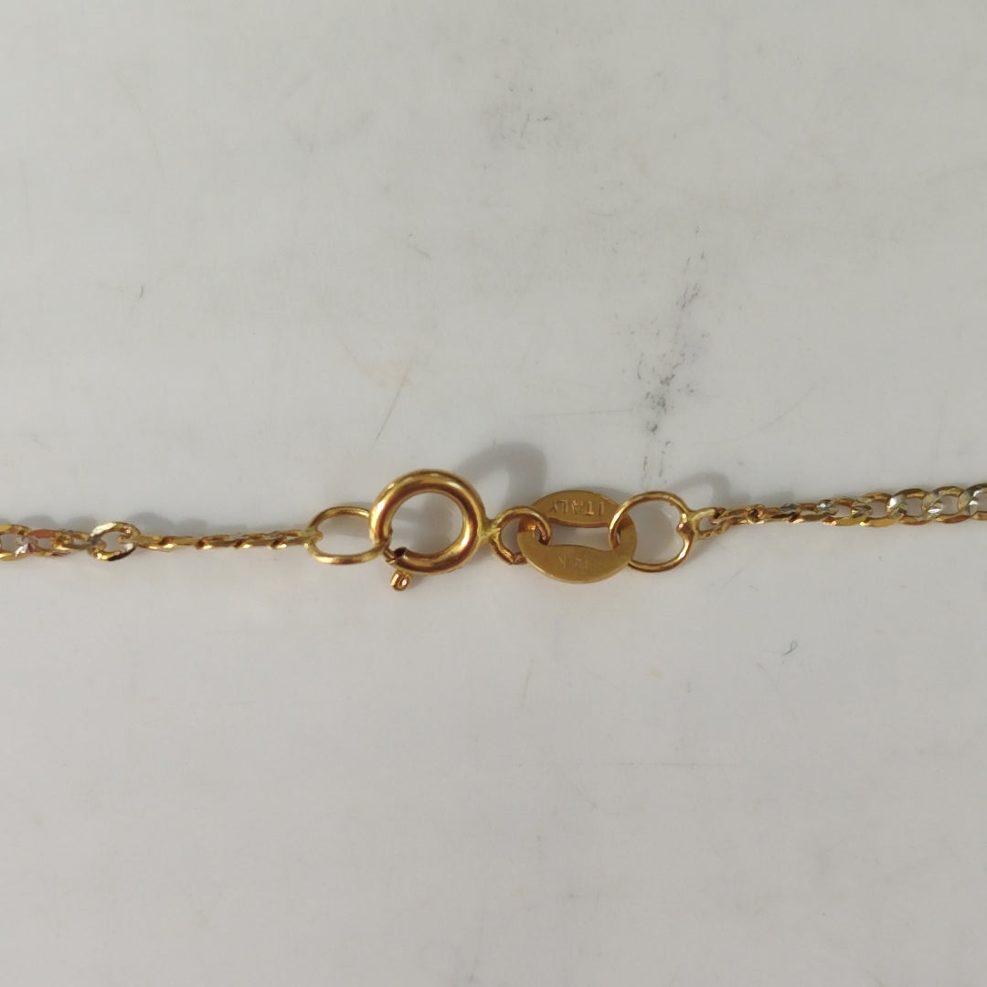 CADENAS BARBADA DIAMANTADA ORO 14K 1.8 (NUEVO)