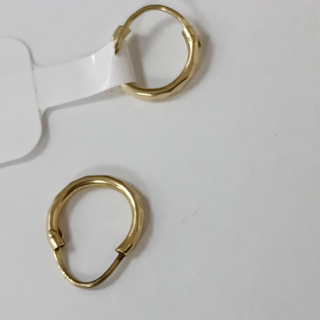 ARETES PAR ORO 18 K 0,50 GRMS (SEMINUEVO)