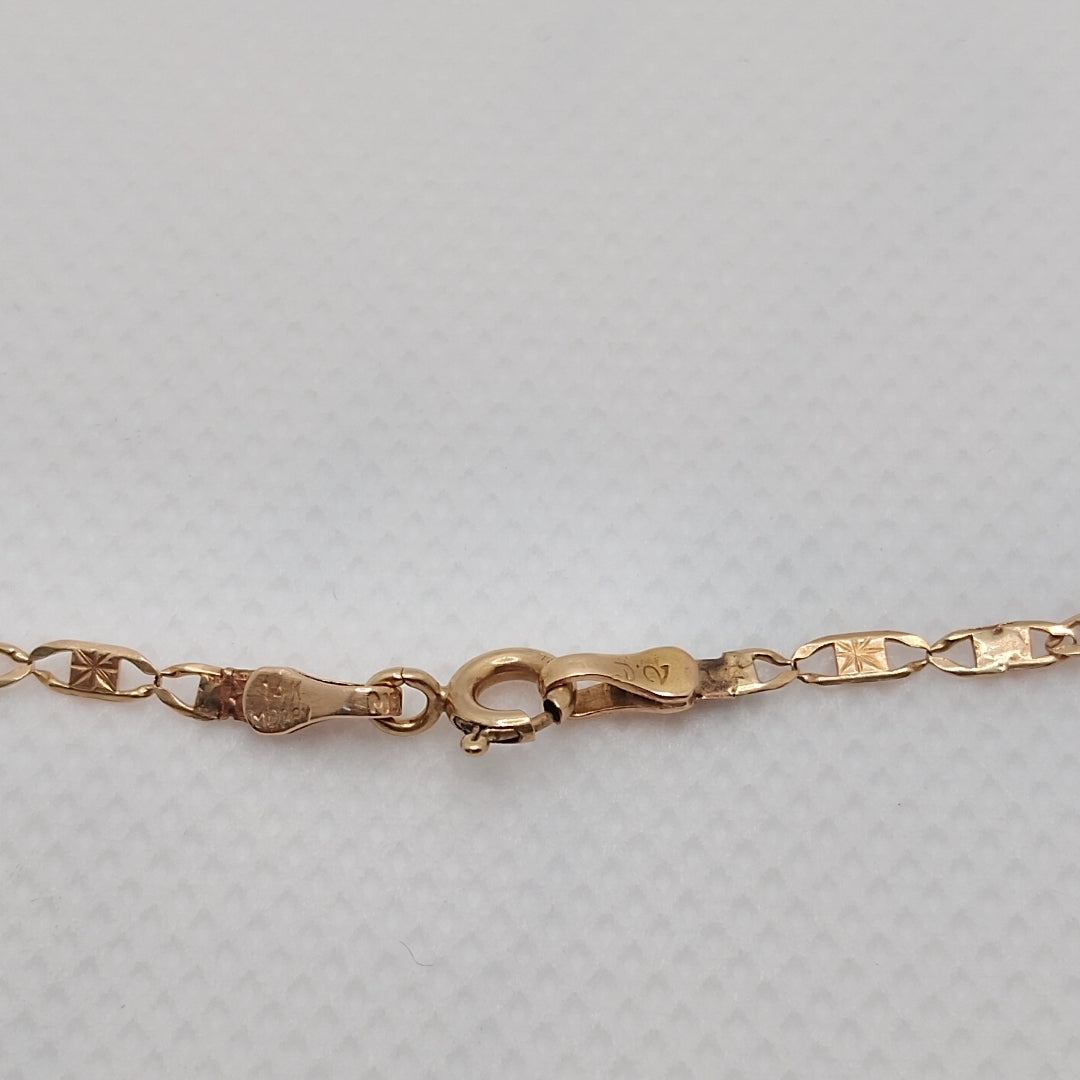 CADENA ORO COMBINADO 10 K 3.2 GRMS (SEMINUEVO)