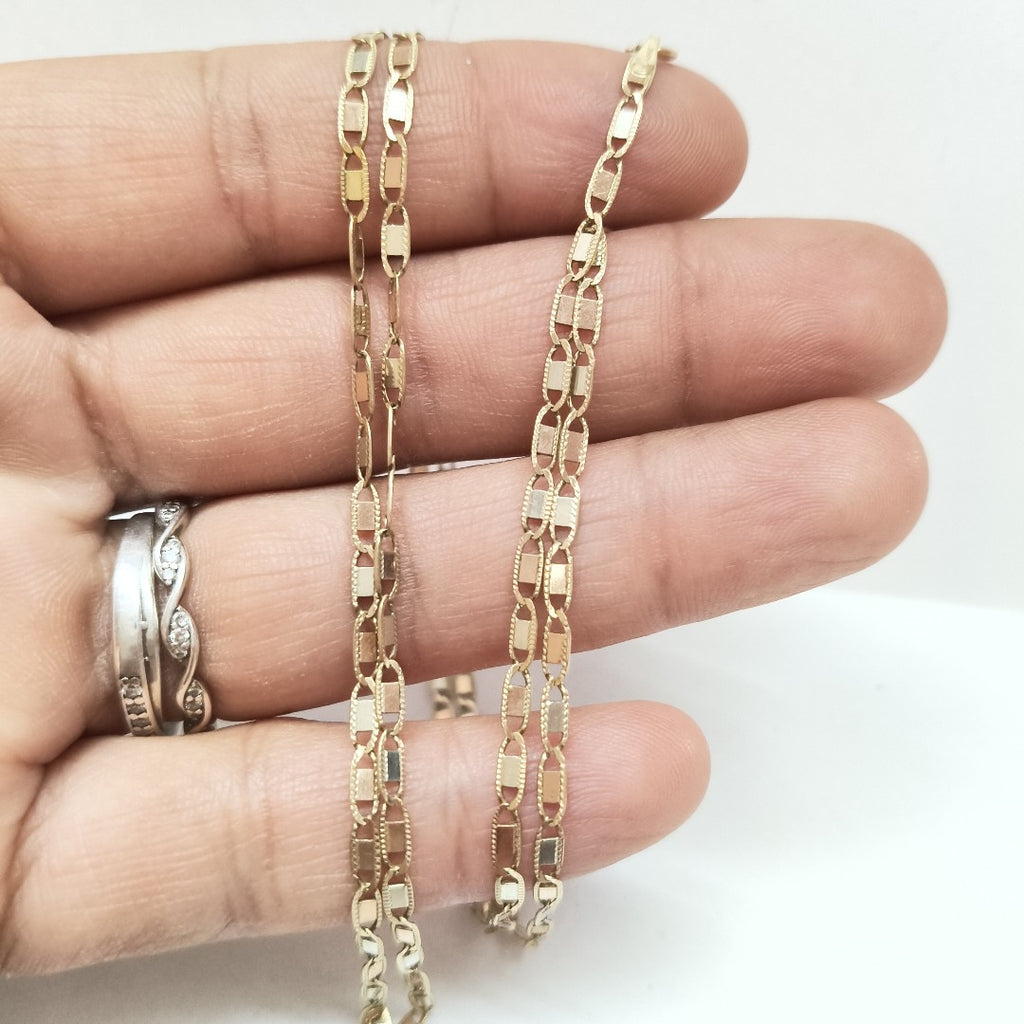 CADENA ORO, ORO COMBINADO 10 K 4.6 GRMS (SEMINUEVO)