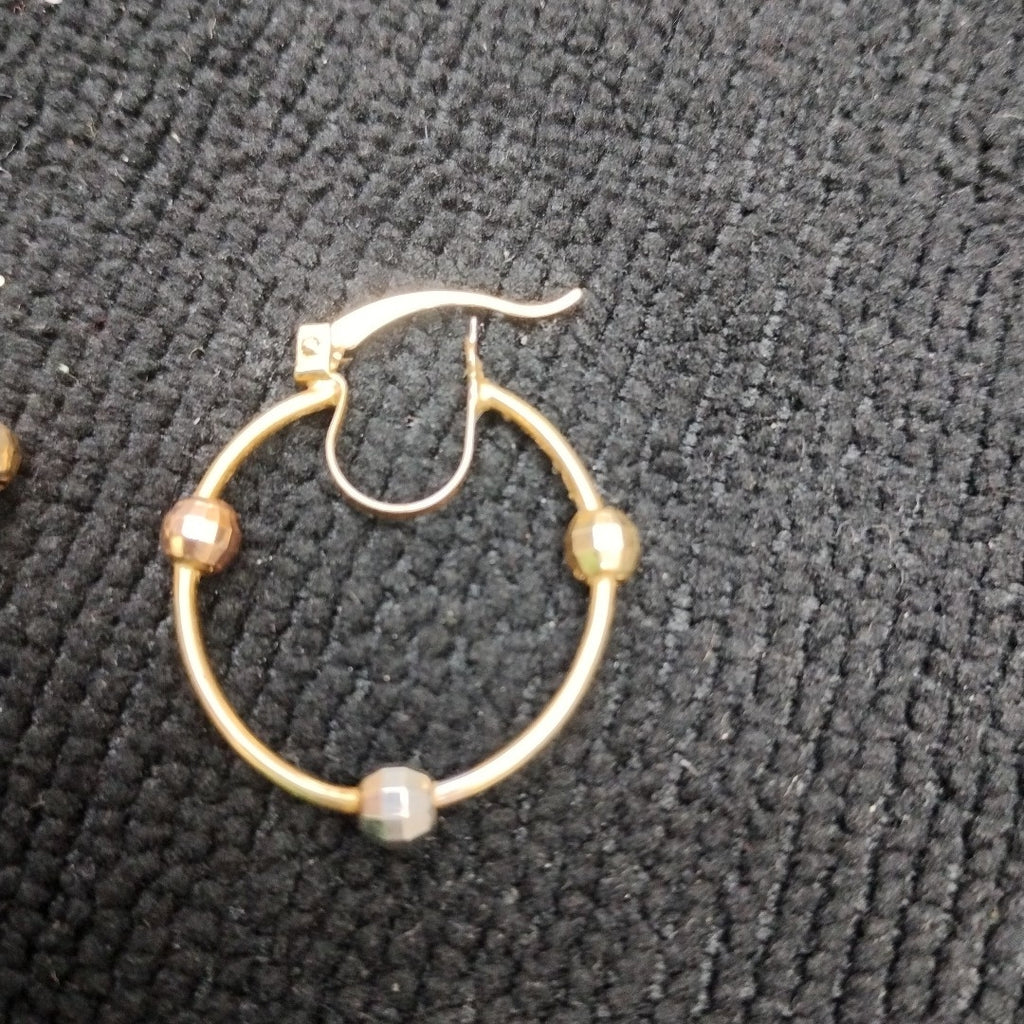 ARRACADAS PAR ORO COMBINADO 10 K 2 GRMS (SEMINUEVO)