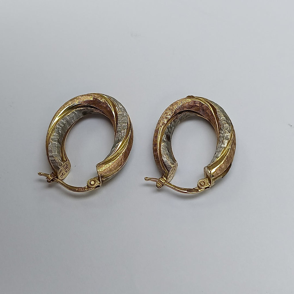 ARRACADAS PAR ORO 14 K 4.2 GRMS (SEMINUEVO)