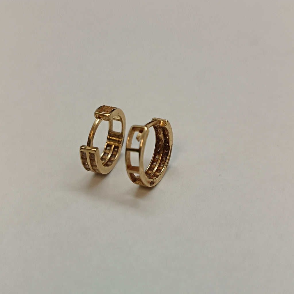 ARRACADAS PAR ORO 14 K 1.3 GRMS (SEMINUEVO)