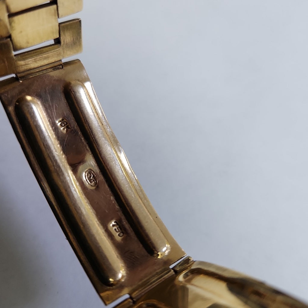 RELOJ CAJA Y PULSO ORO ORO 18 K 106.3 GRMS (SEMINUEVO)