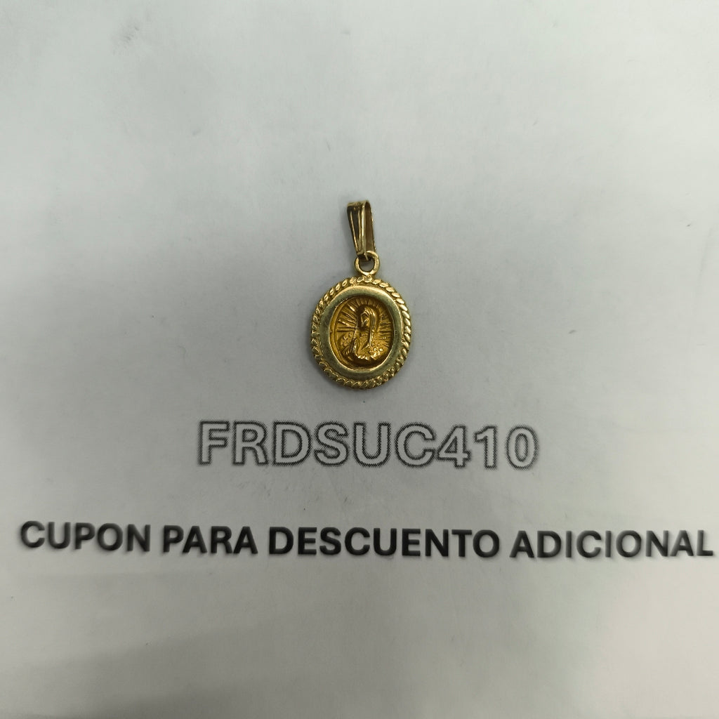 MEDALLA RELIGIOSA ORO 14 K 1,60 GRMS (SEMINUEVO)