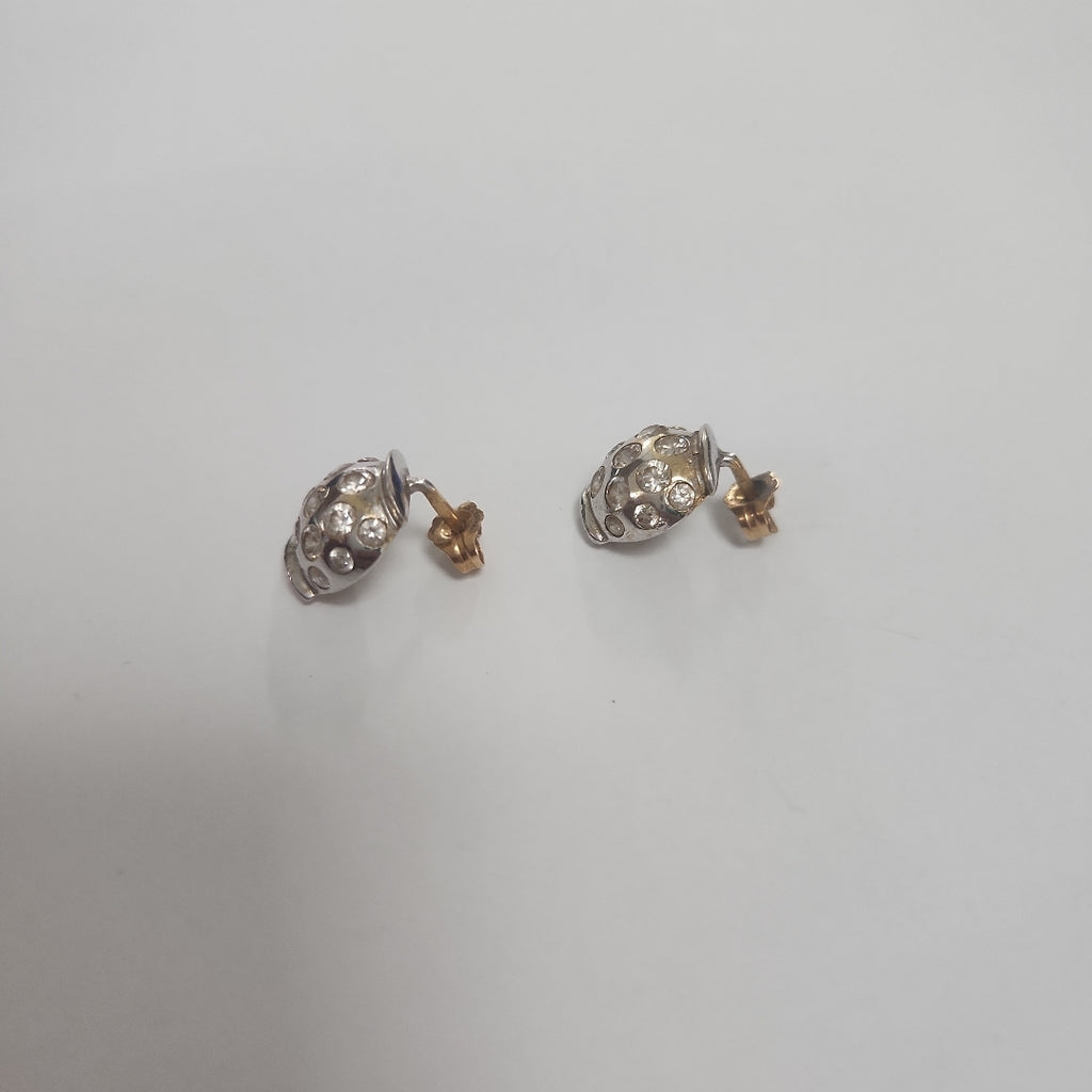 BROQUELES PAR ORO BLANCO 14 K 3,70 GRMS (SEMINUEVO)