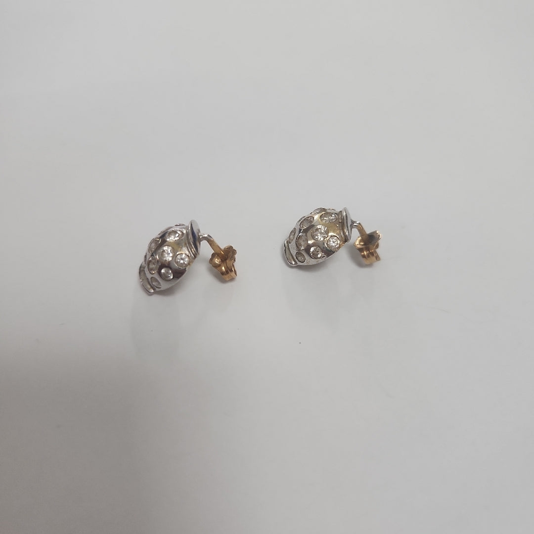 BROQUELES PAR ORO BLANCO 14 K 3,70 GRMS (SEMINUEVO)