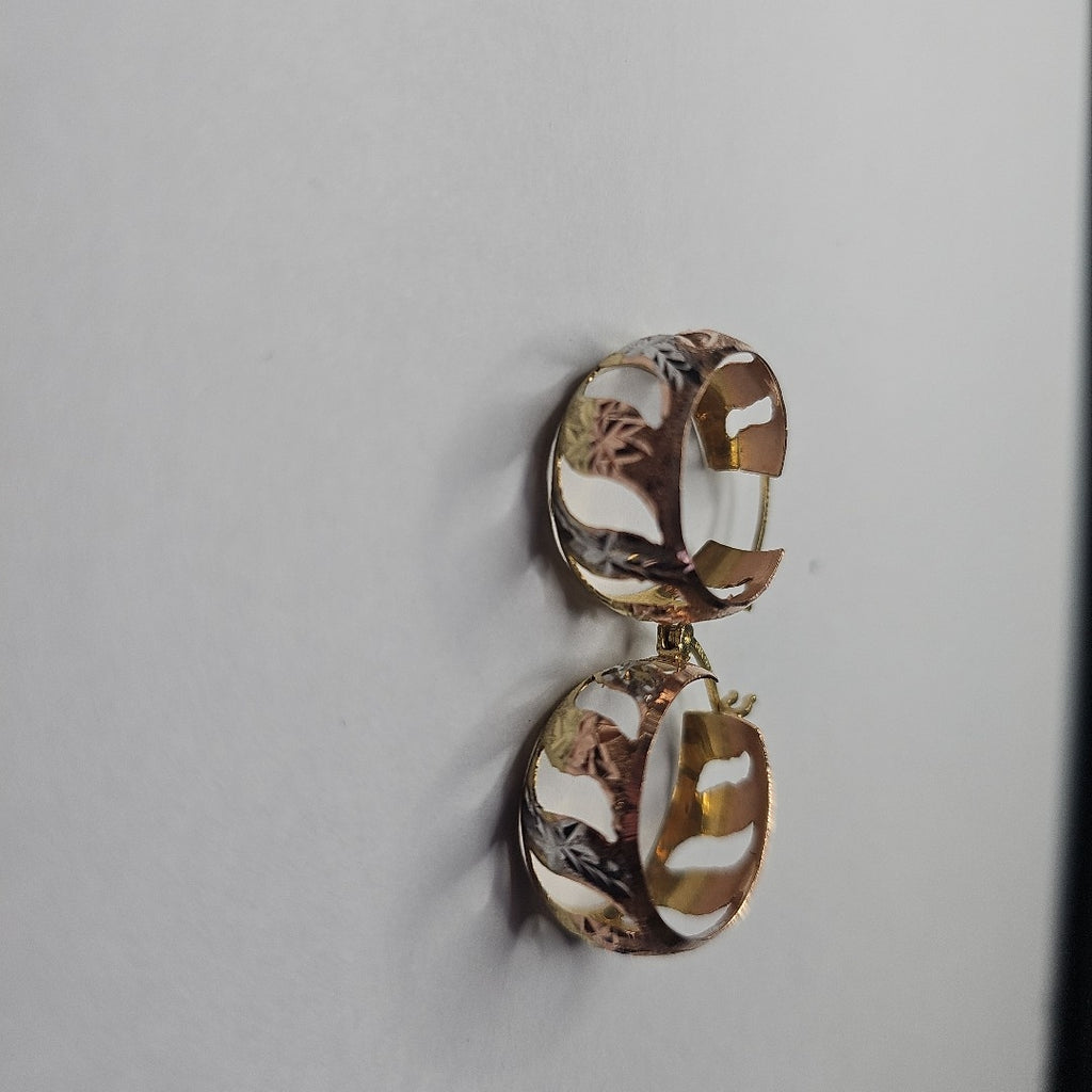ARRACADAS PAR ORO 14 K 3.7 GRMS (SEMINUEVO)