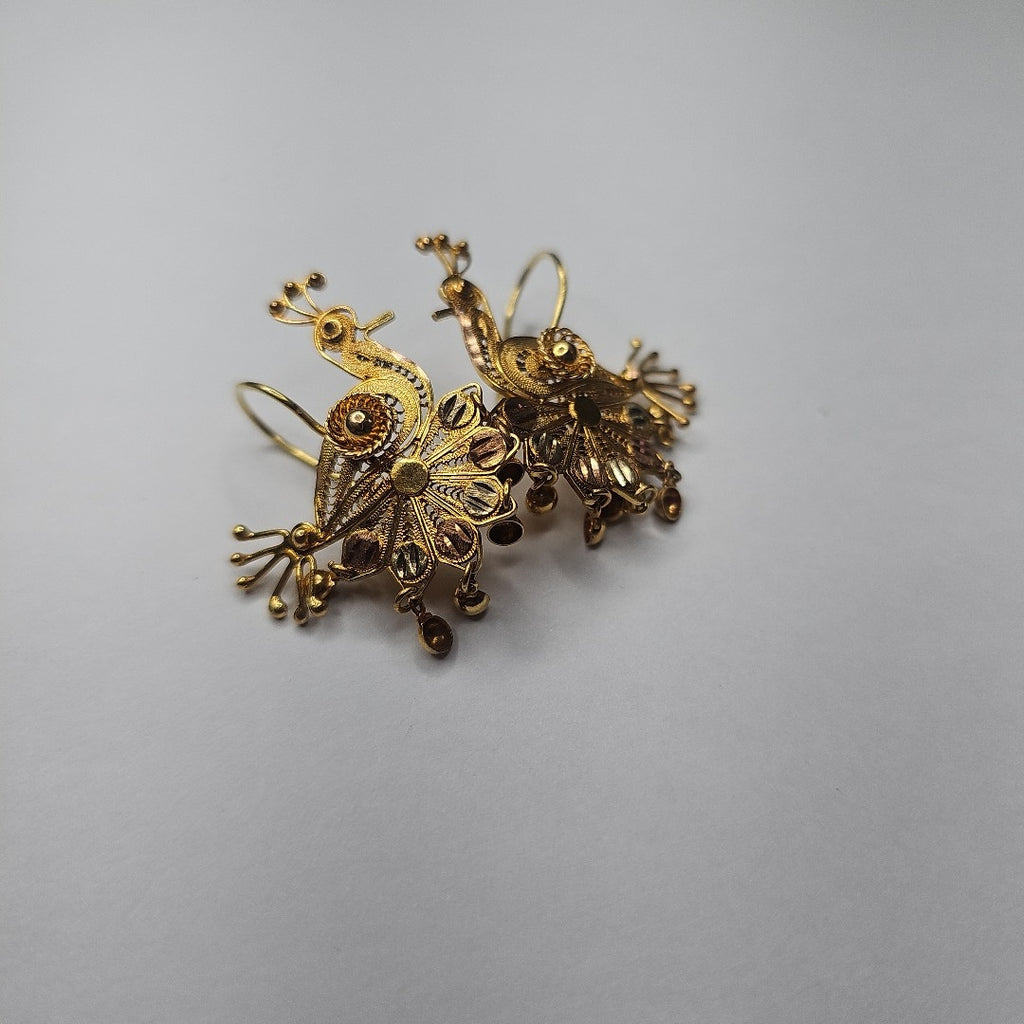 ARETES PAR ORO 8 K 5.2 GRMS (SEMINUEVO)