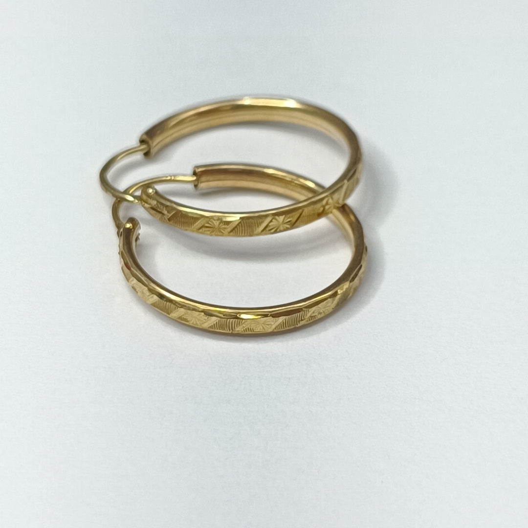 ARRACADAS PAR ORO 10 K 1.7 GRMS (SEMINUEVO)