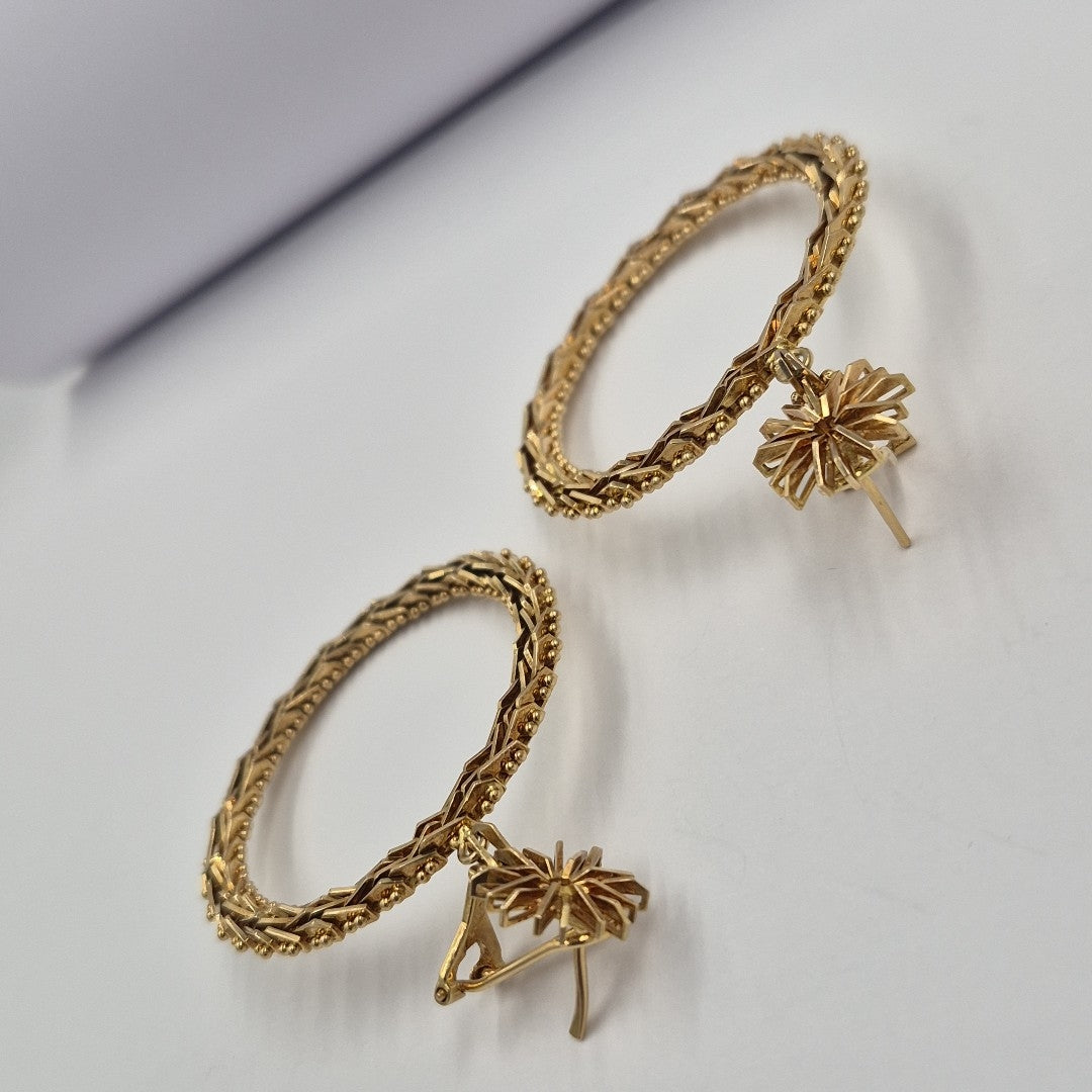 ARETES PAR ORO 18 K 26.3 GRMS (SEMINUEVO)
