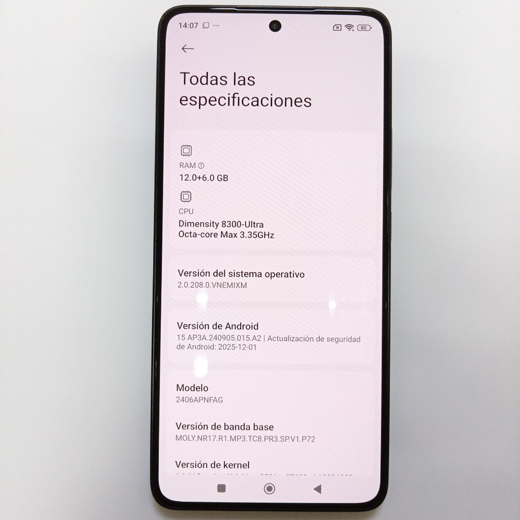 CELULAR XIAOMI 14T 5G 2406APNFAG (2024) 512 GB 12 GB RAM (SEMINUEVO)