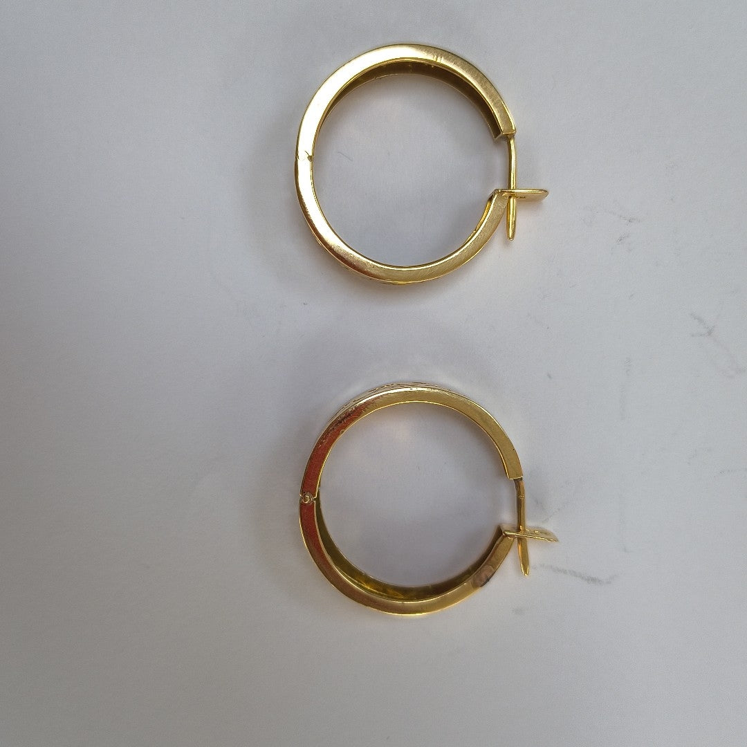 ARRACADAS PAR ORO 18 K 8.6 GRMS (SEMINUEVO)