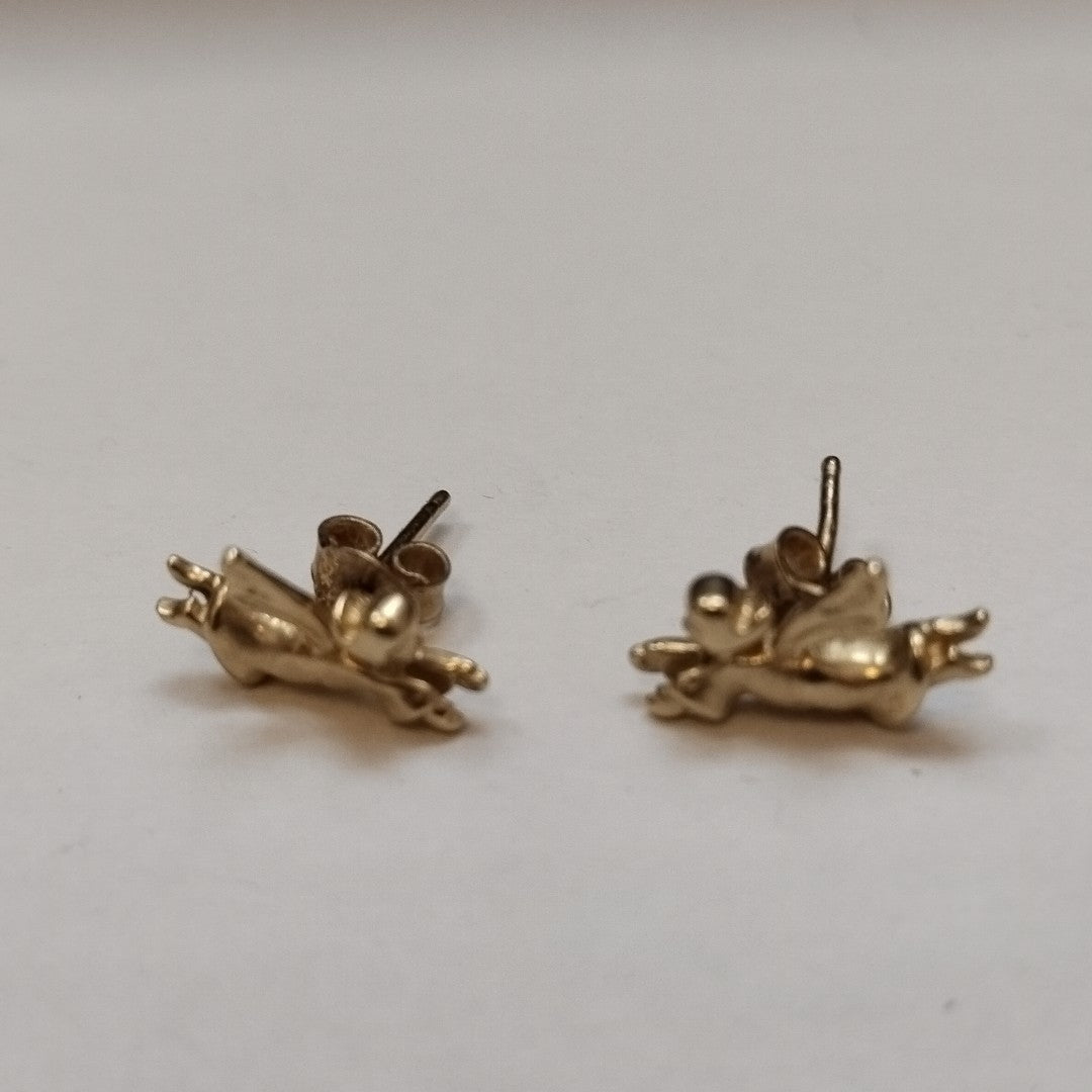 ARETES PAR ORO 14 K 1.9 GRMS (SEMINUEVO)