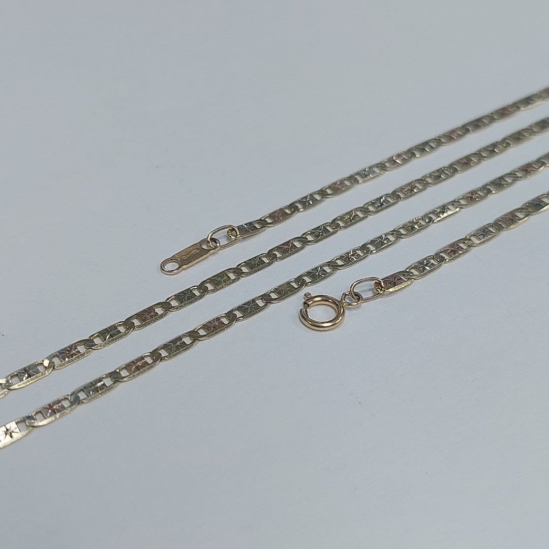 CADENA ORO, ORO COMBINADO 14 K 5 GRMS (SEMINUEVO)