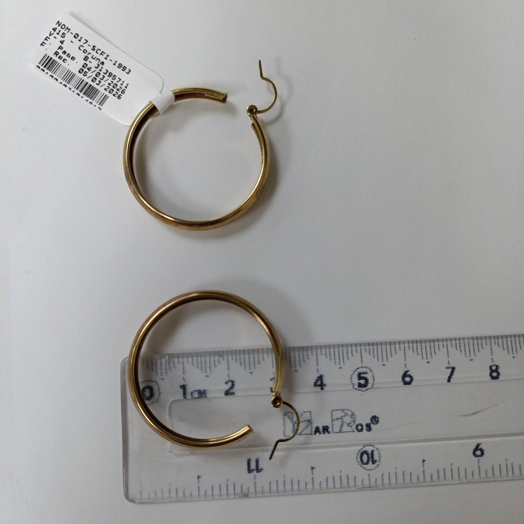 ARRACADAS PAR ORO 10 K 4.7 GRMS (SEMINUEVO)