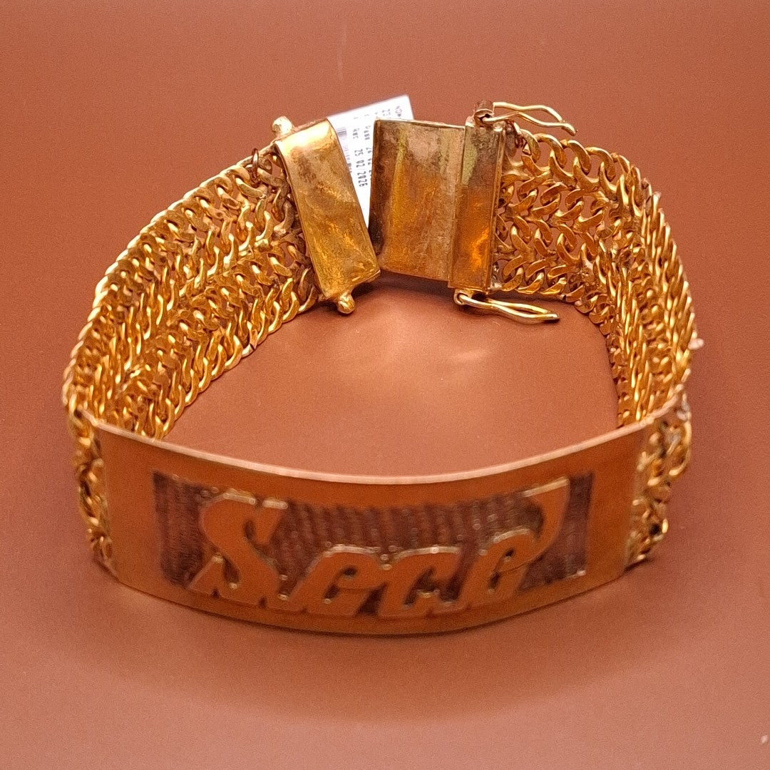 BRAZALETE ORO 8 K 38.2 GRMS (SEMINUEVO)