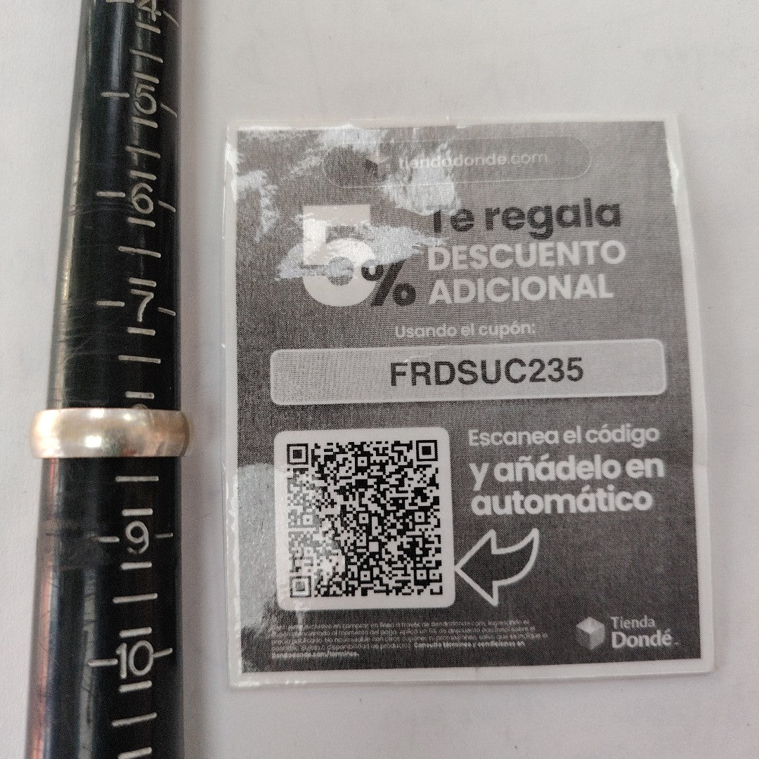 ARGOLLA ORO BLANCO 14 K 4,10 GRMS (SEMINUEVO)