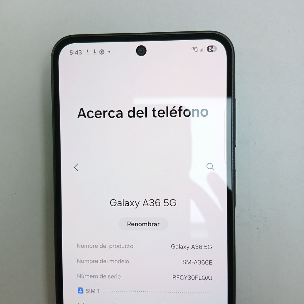 CELULAR SAMSUNG GALAXY A36 5G SM-A366E (2025) 128 GB 6 GB RAM
