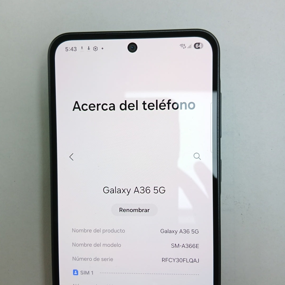 CELULAR SAMSUNG GALAXY A36 5G SM-A366E (2025) 128 GB 6 GB RAM