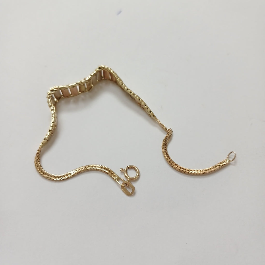 PULSERA ORO, ORO COMBINADO 10 K 4.7 GRMS (SEMINUEVO)