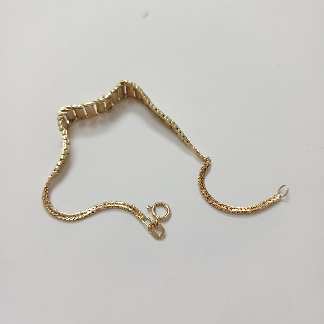 PULSERA ORO, ORO COMBINADO 10 K 4.7 GRMS (SEMINUEVO)
