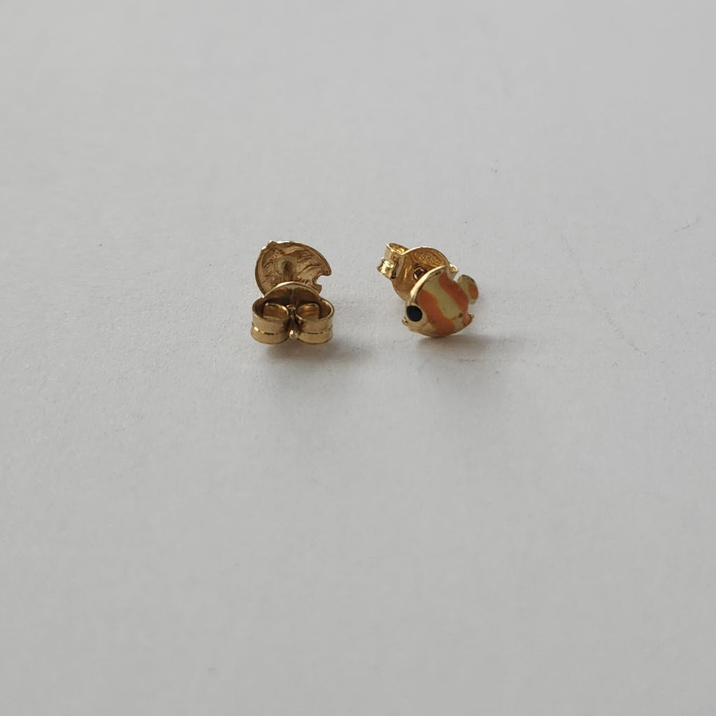BROQUELES PAR ORO 14 K 0,80 GRMS (SEMINUEVO)