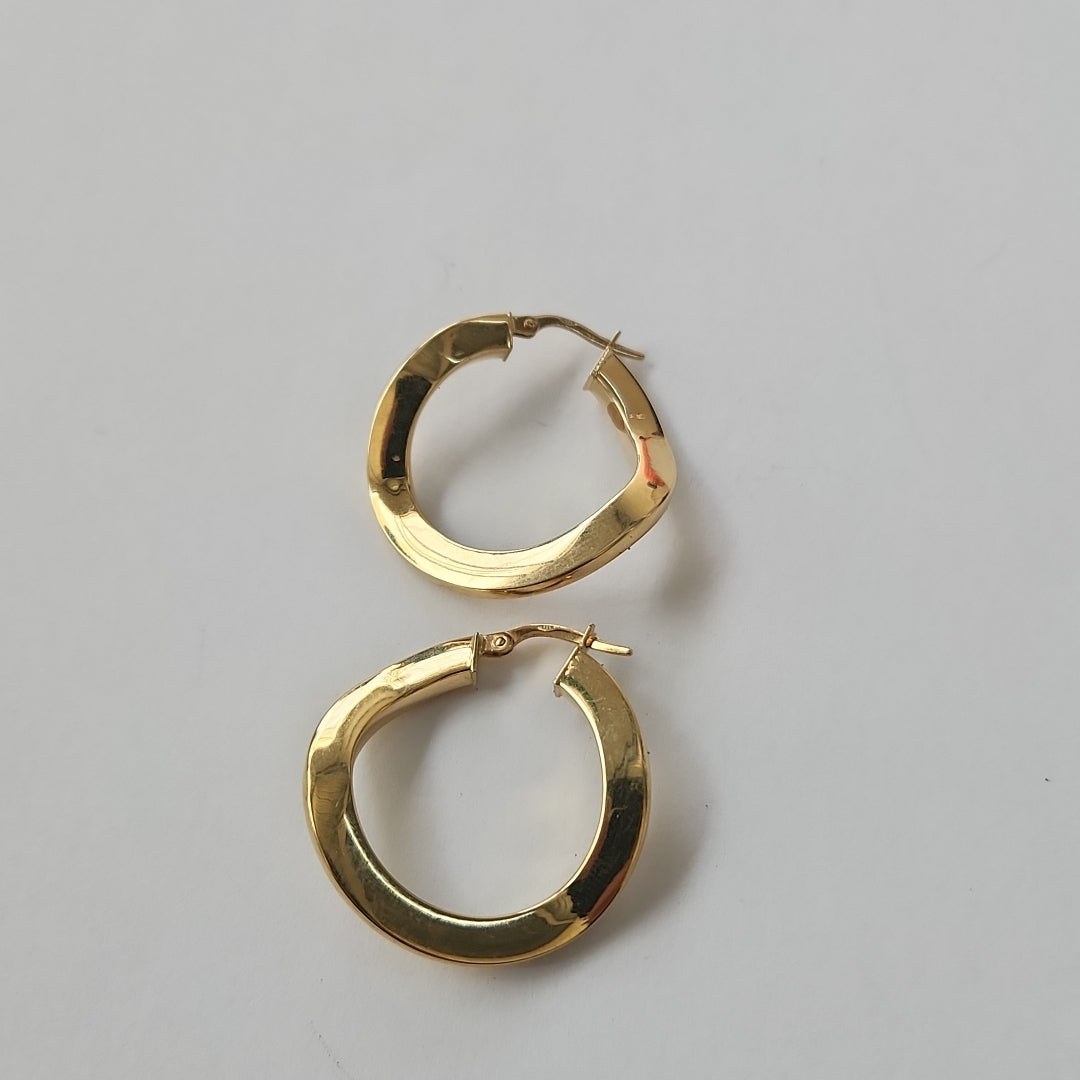 ARRACADAS PAR ORO 14 K 3,90 GRMS (SEMINUEVO)