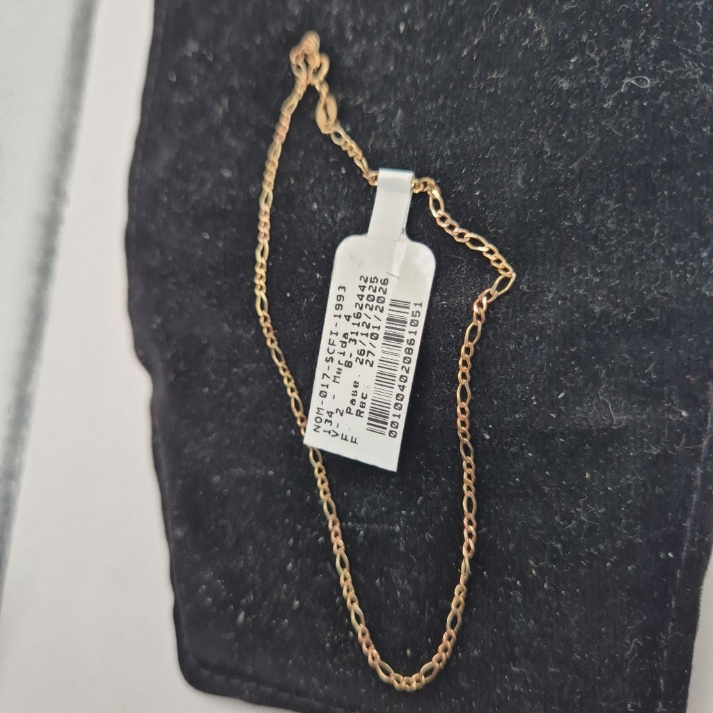 PULSERA ORO COMBINADO 10 K 1.1 GRMS (SEMINUEVO)