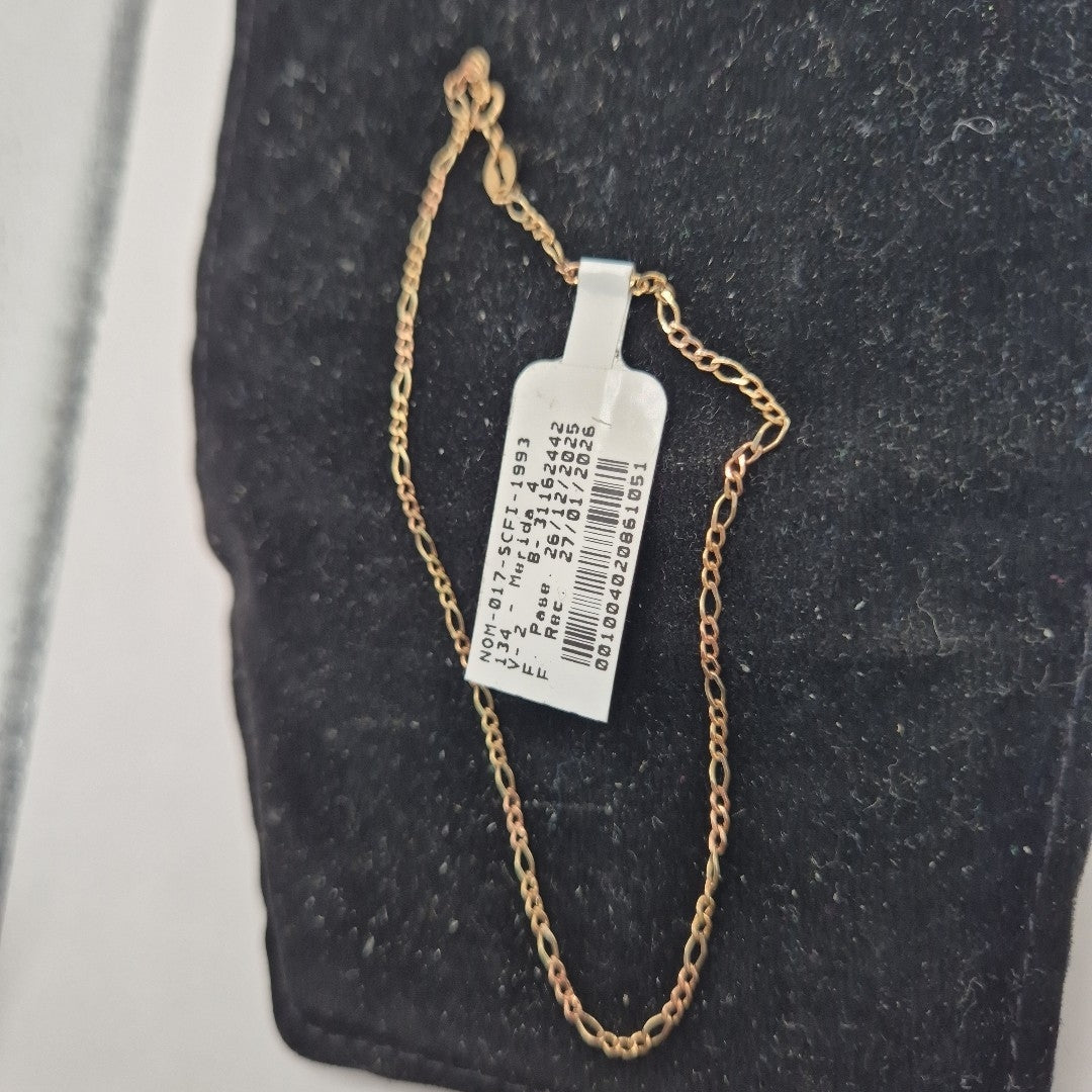 PULSERA ORO COMBINADO 10 K 1.1 GRMS (SEMINUEVO)