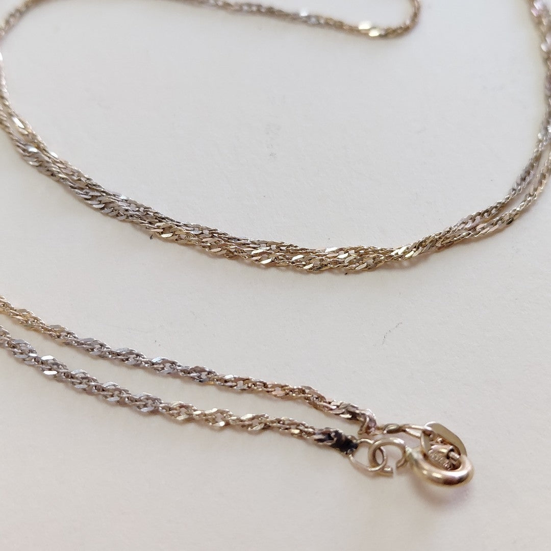 CADENA ORO COMBINADO 14 K 2,60 GRMS (SEMINUEVO)