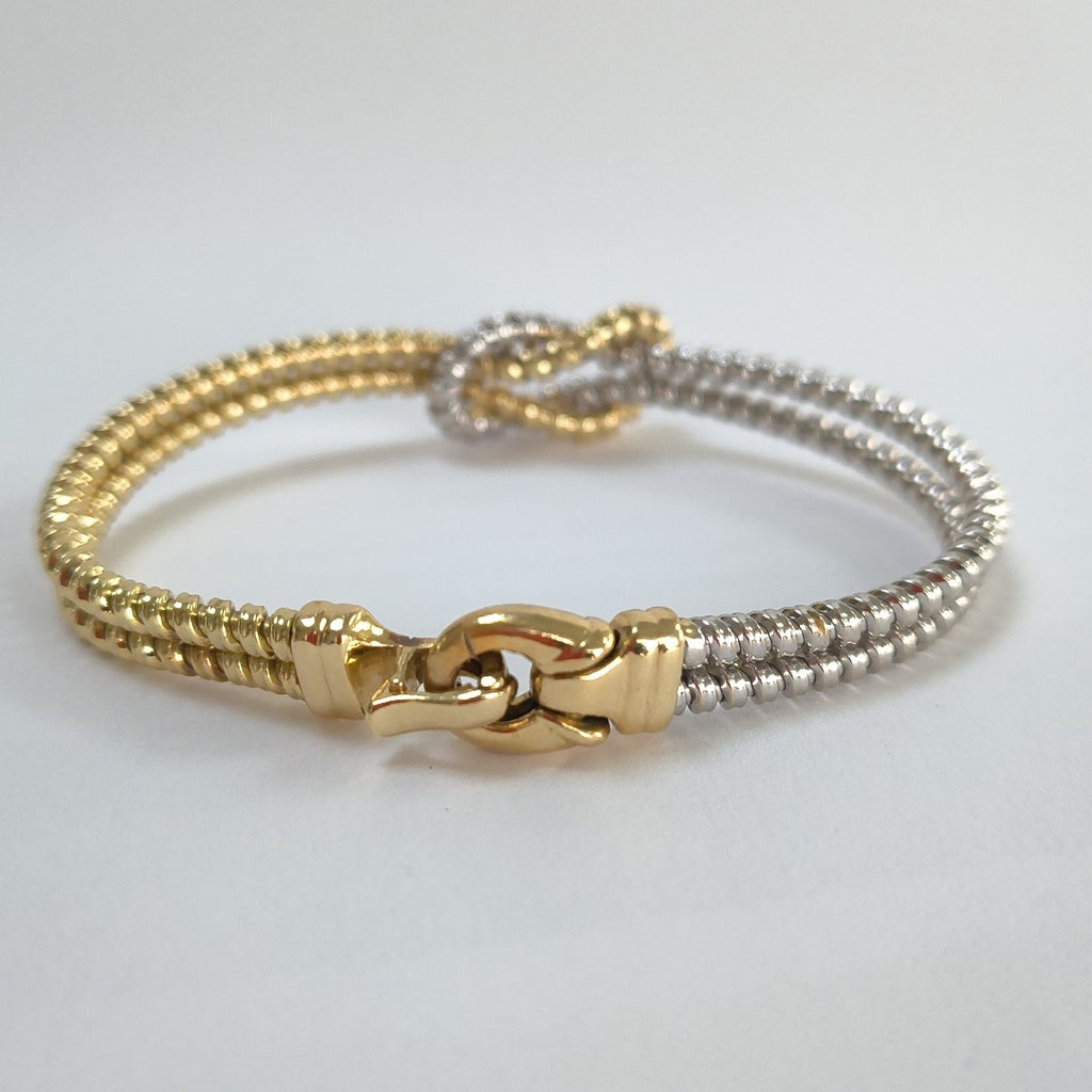 PULSERA ORO COMBINADO 14 K 16.6 GRMS (SEMINUEVO)
