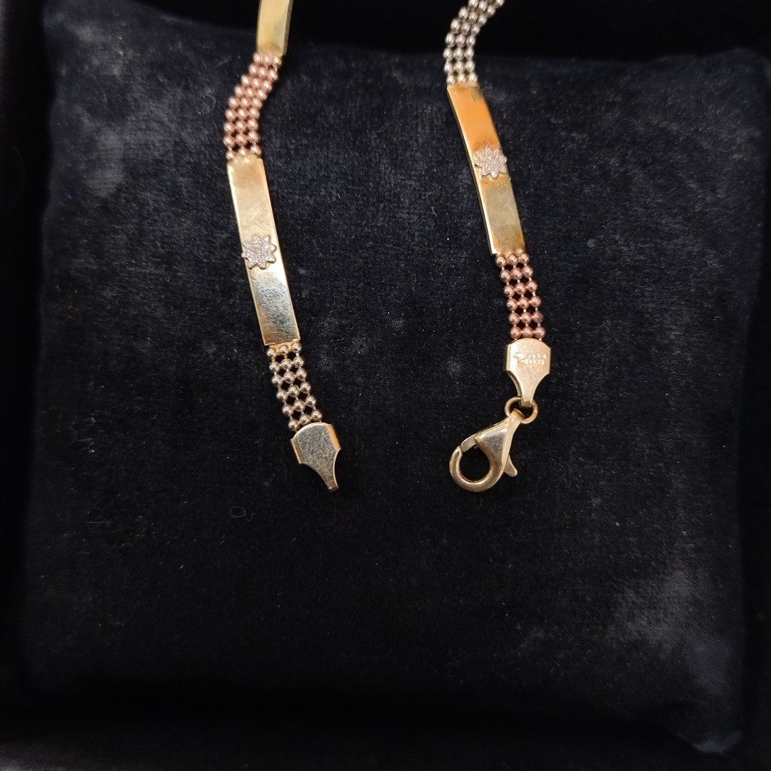 PULSERA ORO COMBINADO 10 K 5,00 GRMS (SEMINUEVO)