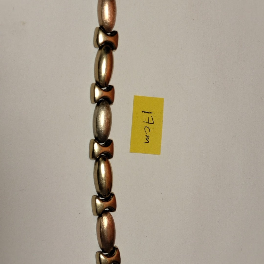 PULSERA ORO COMBINADO 14 K 15,10 GRMS (SEMINUEVO)