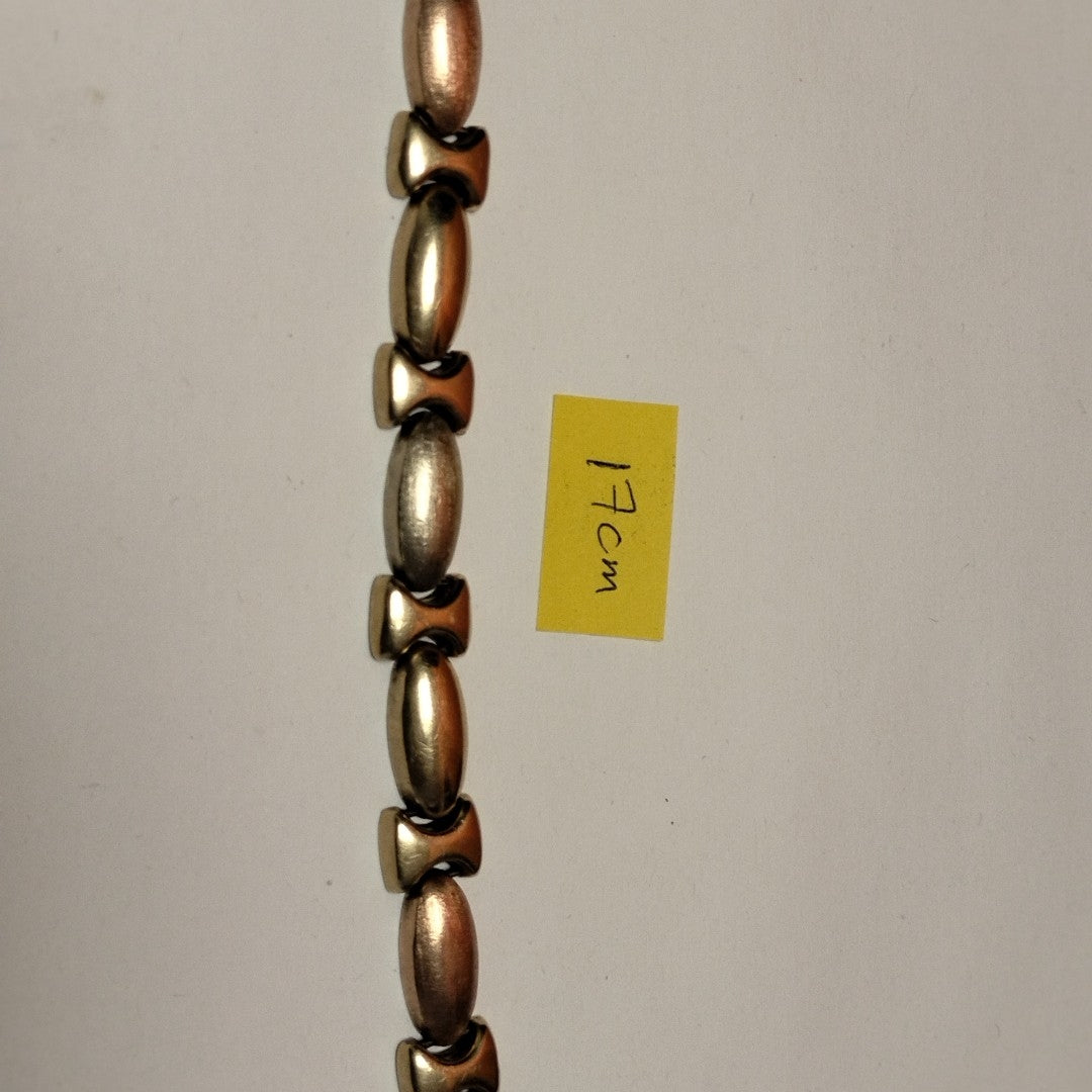 PULSERA ORO COMBINADO 14 K 15,10 GRMS (SEMINUEVO)