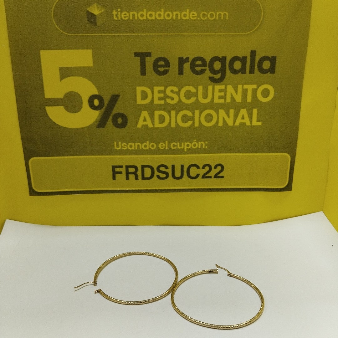 ARRACADAS PAR ORO 14 K 5,10 GRMS (SEMINUEVO)