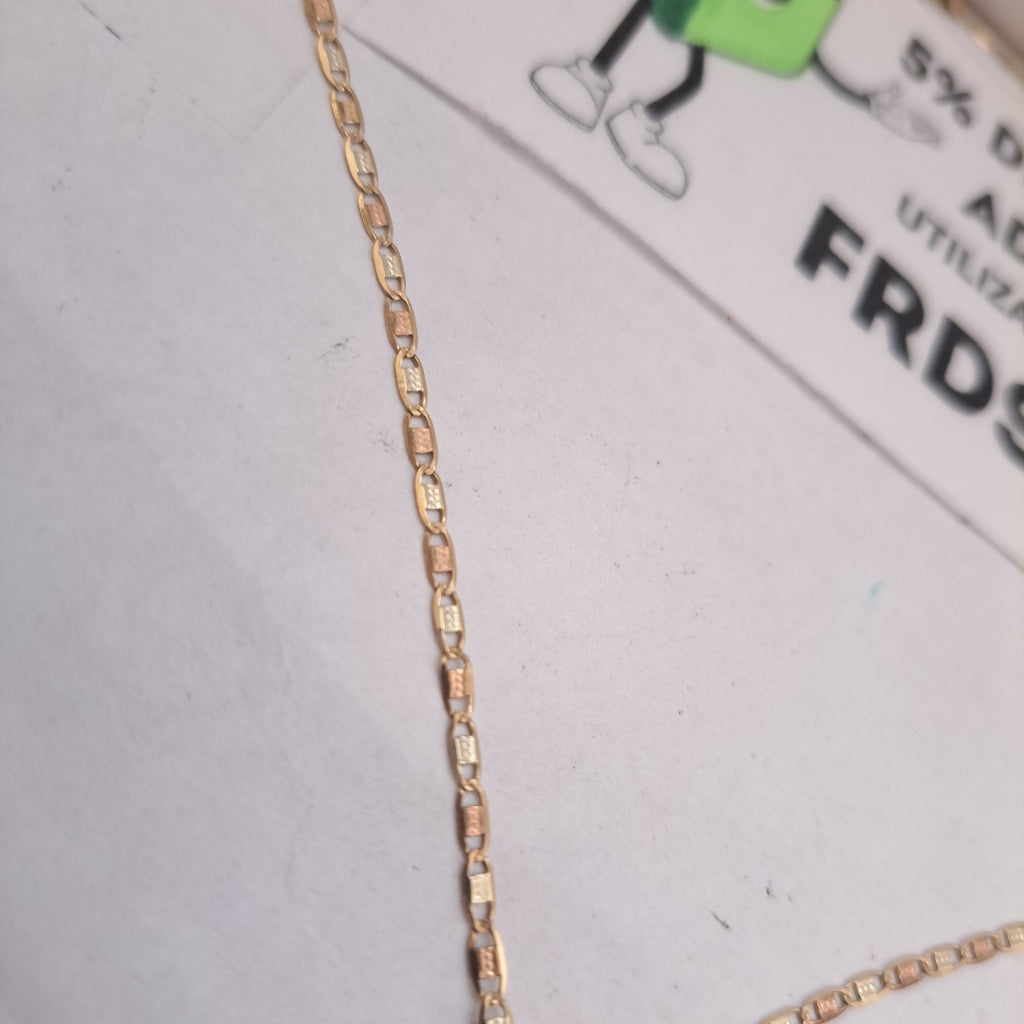 CADENA, CRISTO EN ANCLA ORO 10 K 4.3 GRMS (SEMINUEVO)
