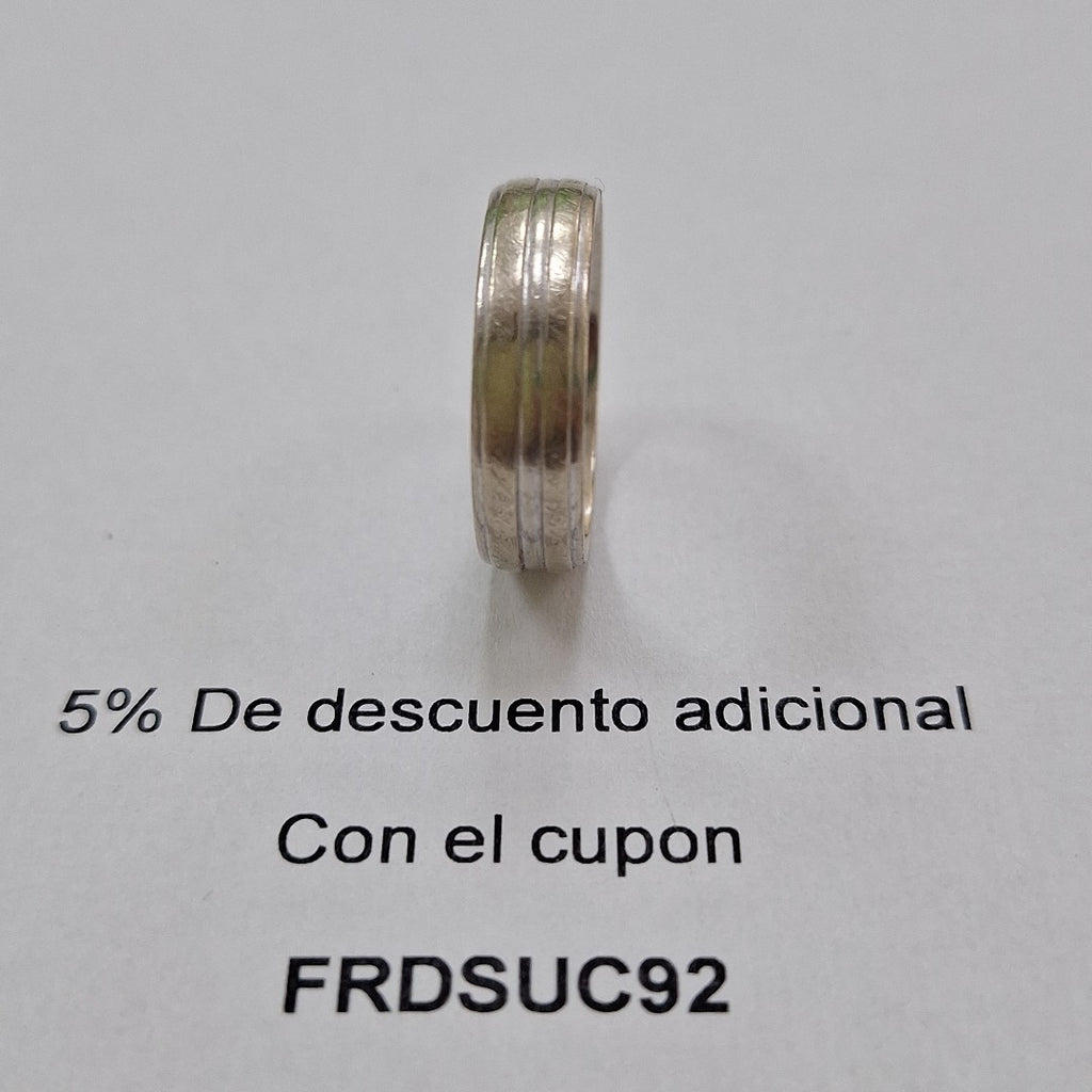 ARGOLLA ORO, ORO BLANCO 14 K 5.6 GRMS (SEMINUEVO)